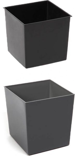 Горшок Lamela для цветов Юка 190 квадратный 6л капучино 