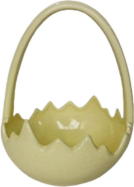 Ваза керамическая желтая Корзинка 1714-18 Eterna
