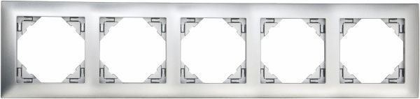 Рамка пятиместная Efapel LOGUS универсальная алюминий 90950 TAL