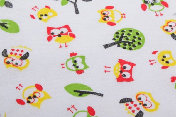 Боді Domtex Совенята р.74 білий із принтом 155724 