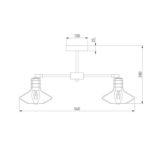 Люстра потолочная Strotskis Tranello 5x60 Вт E14 хром 70108/5