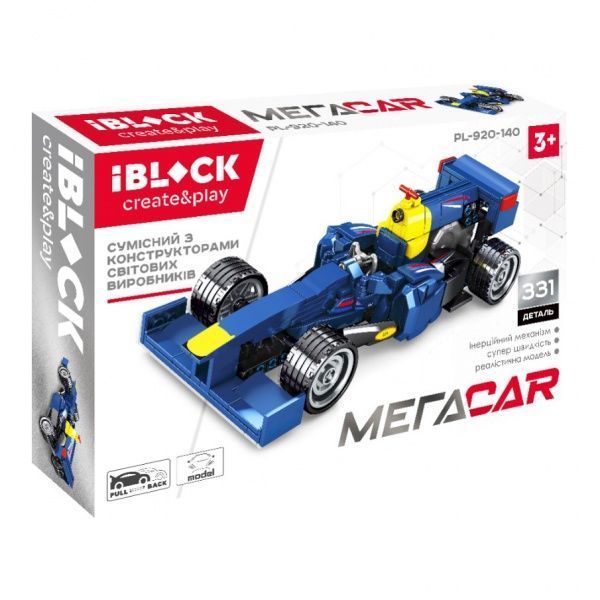 Автоконструктор Iblock Мегаcar, 331 деталей PL-920-140