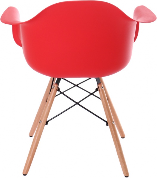 Стул обеденный Style red с подлокотниками бук/красный