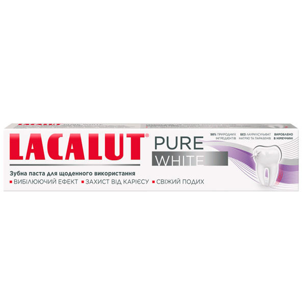 Зубная паста Lacalut Pure White 75 мл
