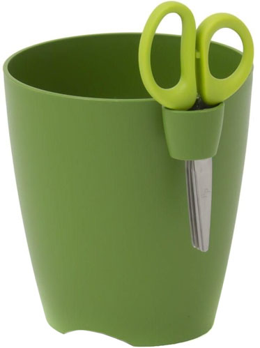 Горшок пластиковый Prosperplast Limes uno круглый 1,9л оливковый (19569-370) 