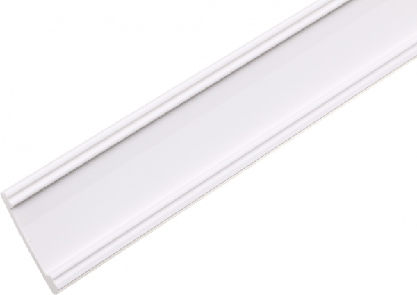 Плінтус King Floor JX04-W білий 2000x70x14 мм 