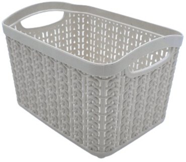 Корзина Ucsan Plastik KNIT прямоугольная 2,21 л серый 