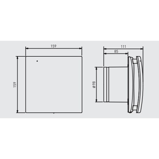 Вытяжной вентилятор Soler&Palau для ванной с таймером DECOR-100 CRZ DESIGN