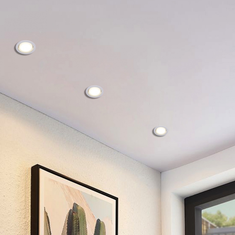 Светильник точечный Eurolamp 30 Вт GX53 белый LH-GX53(white)