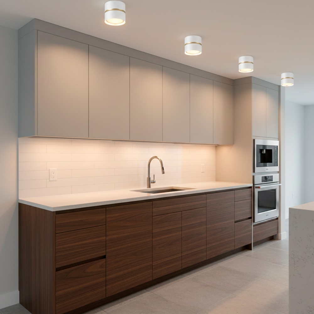 Светильник точечный Eurolamp Golden edge GX53 белый LH-GX53(white)G