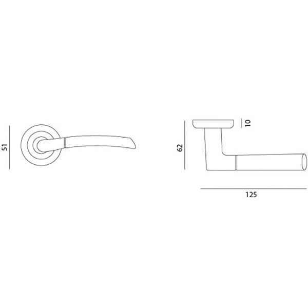 Ручка на розетке MVM Esse Z-1210 AB старая бронза