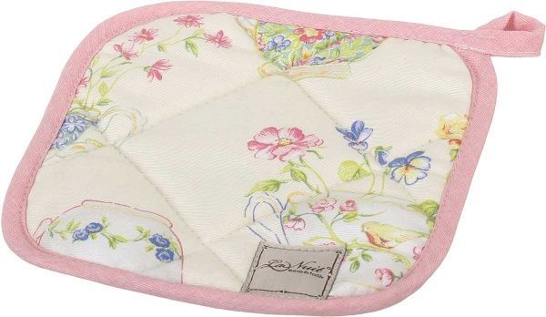 Прихватка Чашечки 20x20 см рожевий з малюнком La Nuit 