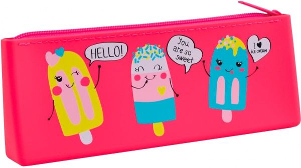 Пенал силіконовий SL-01 Ice Cream YES рожевий
