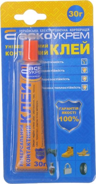 Универсальный контактный клей АскоУКРЕМ A.HU-1-30 30 г
