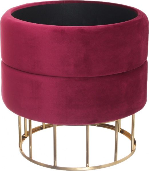 Сундук-пуф Laurent винный 38x38x41 см 