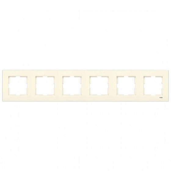 Рамка шестимісна Viko Karre універсальна крем 90960215
