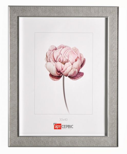 Рамка для фото Арт-Сервіс ЭА-01754 30х40 см серый с серебристым 
