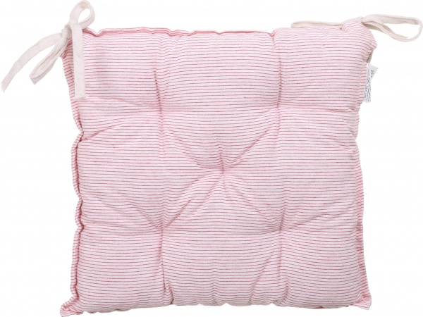 Подушка на стул красная полоска 40х40 см La Nuit