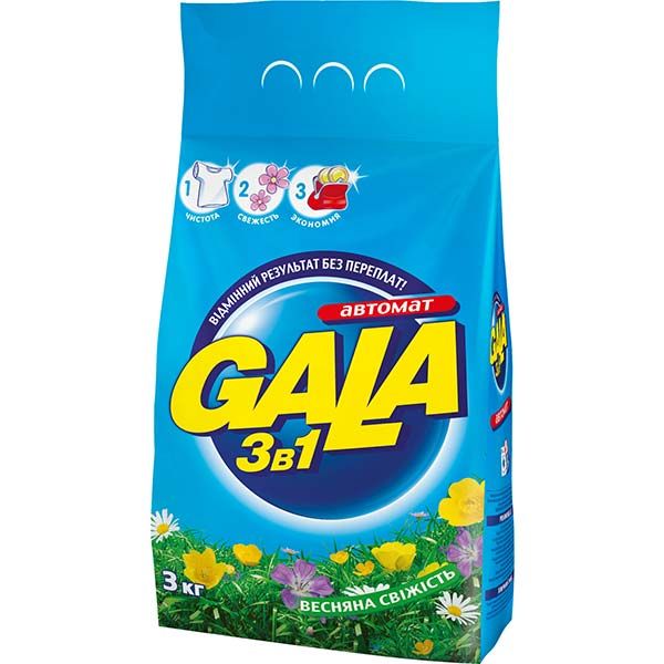 Пральний порошок Gala Automat Весняна свіжість 3 кг
