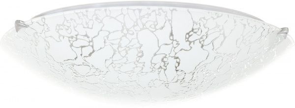 Світильник настінно-стельовий УТ Сяйво НПБ Мармур 3x60 Вт E27 срібний 4002 