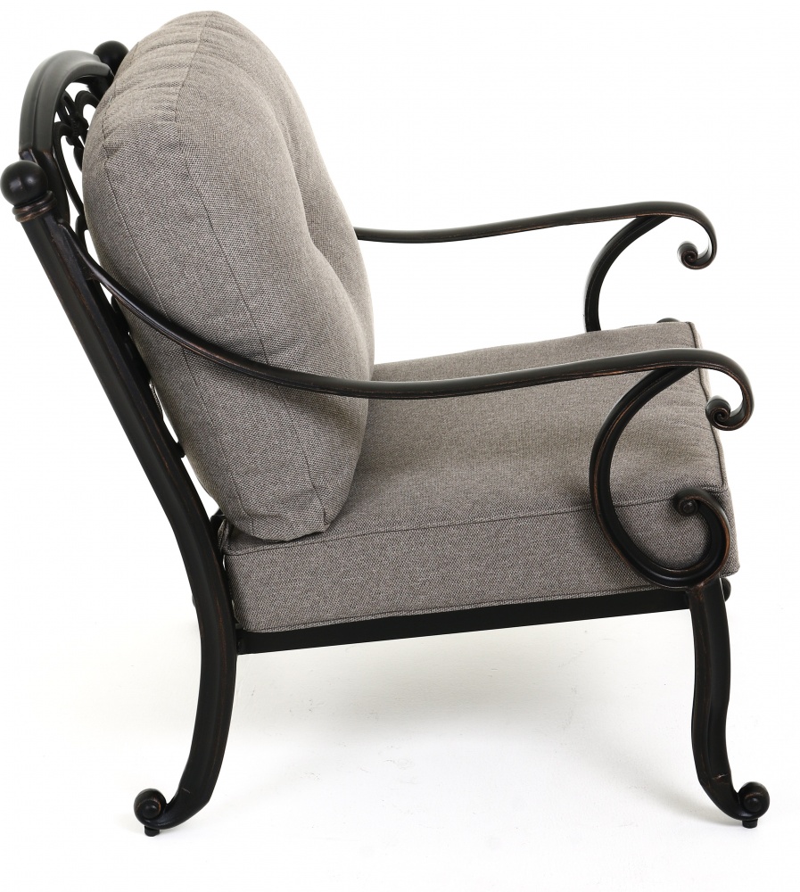 Комплект мебели Bella Vita металлический 1,22 м черный/коричнево-бежевый