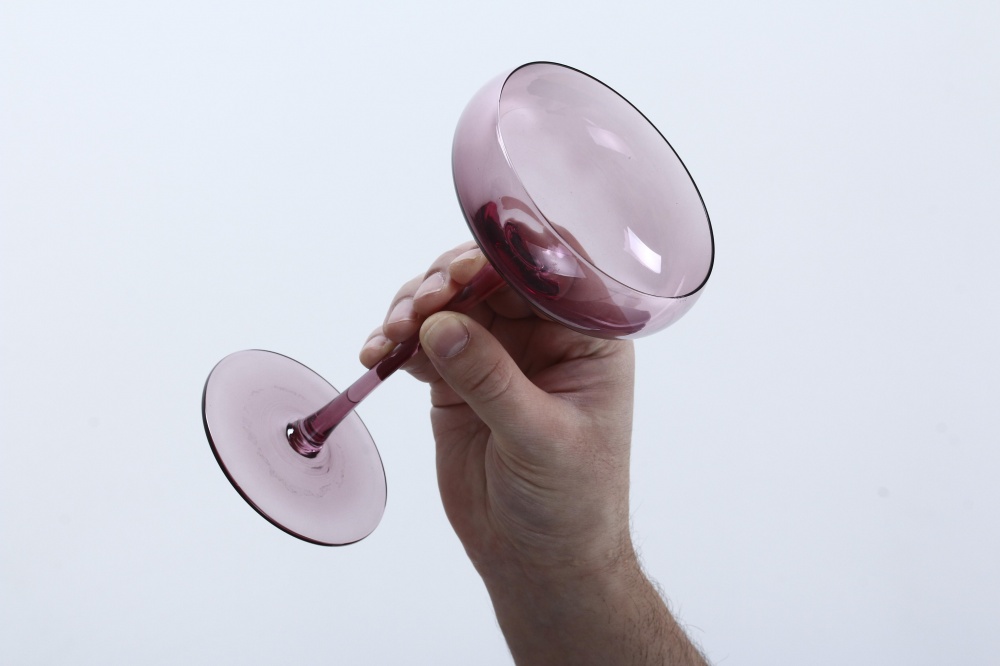 Бокал для шампанского Fiora Gloss Berry стекло 265 мл 1 шт.