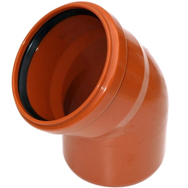 Колено ПВХ d110х45° Ostendorf