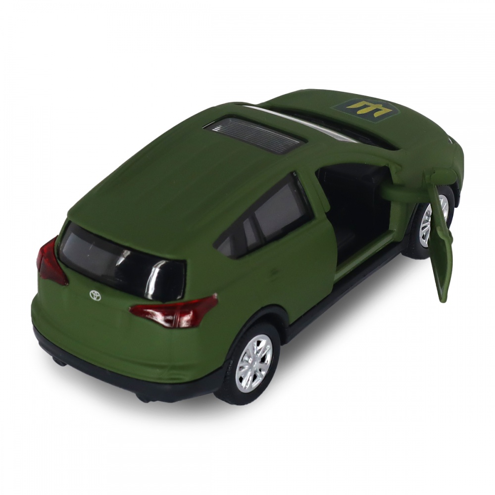 Автомодель TechnoDrive 1:32 серии Шевроны Героев Toyota RAV4 Сухопутные войска ВСУ KM6198M2