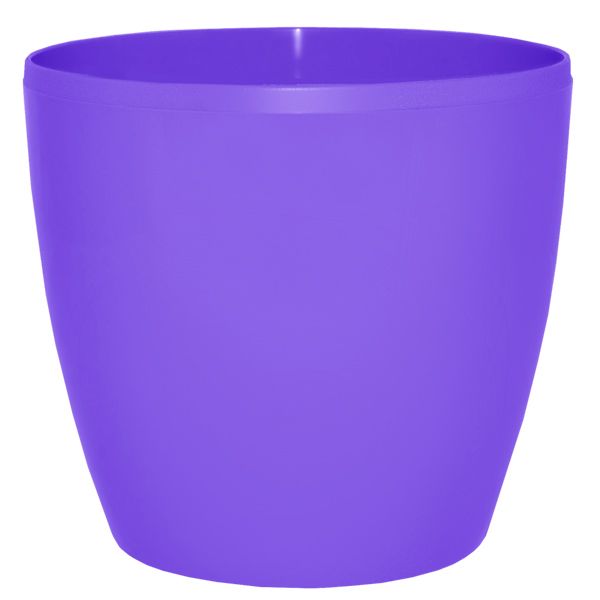 Кашпо пластиковое Алеана Матильда круглый 7,6л темно-сиреневый (113085) 