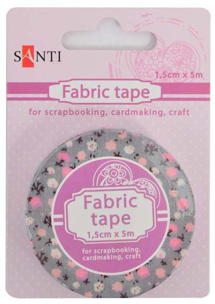 Самоклеющаяся текстильная лента Цветочный вечер, 1.5см * 5м 