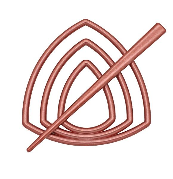 Заколка Трикутник d95 мм червоний В0003-11 MISLT