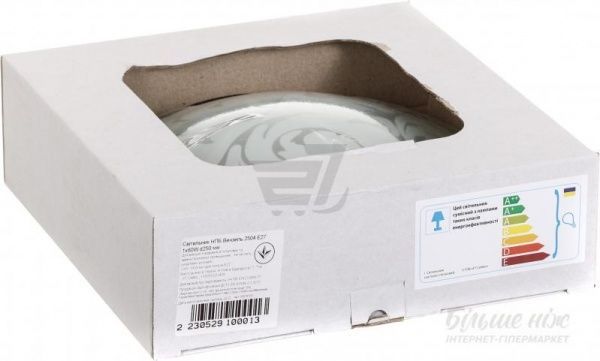 Светильник настенно-потолочный УТ Сяйво НПБ Вензель 2x60 Вт E27 белый 3004 