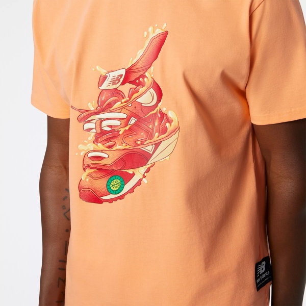 Футболка New Balance MT21559PGZ р.M помаранчевий