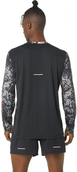 Футболка Asics ALL OVER PRINT LS TOP 2011C880-001 р.S чорний