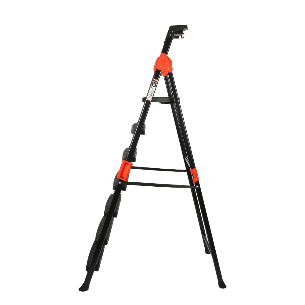 Драбина-стрем’янка BauGut PRO 7 сходинок 250 кг з органайзером