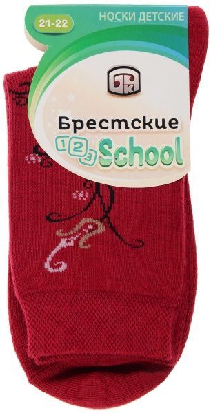 Носки детские Брестские детские 3081 46 р.21-22 темно-бордовый 
