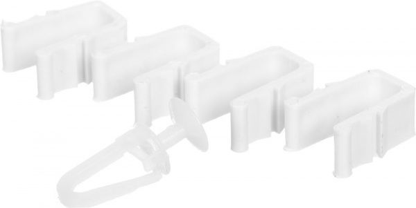 Карниз Талсистем 801028 двойной укомплектованный 200 см белый 