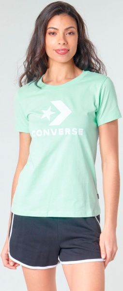 Футболка Converse STAR CHEVRON TEE 10018569-316 S бирюзовый