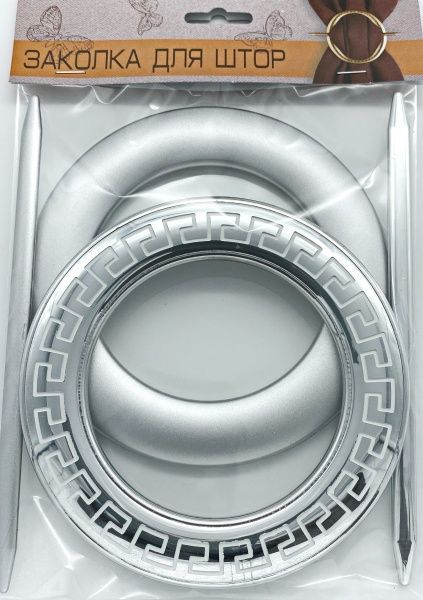 Декор Круг Афины d150 мм серебро глянец С003-2 MISLT