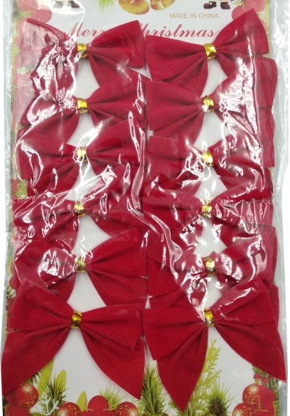 Декорація новорічна Бантики 18 см 