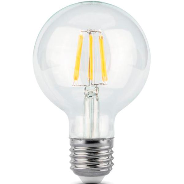 Лампа світлодіодна Gauss Black Filament G95 6 Вт E27 2700 К 220 В прозора 105802106 