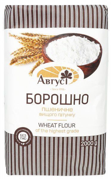 Мука Август Пшеничная 2 кг 4820019600123