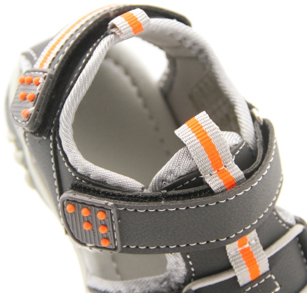 Сандалі для хлопчика р.26 сірий із помаранчевим UTSH-SK4008/orng/26 