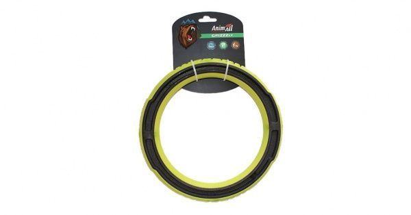 Іграшка для собак AnimAll GrizZzly Суперкільце зелено-чорне 9697