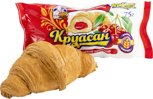 Круасан Агробізнес з вишневою начинкою 75 г 