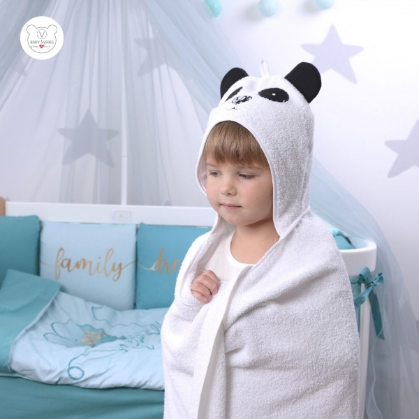 Пелюшка після купання Baby Veres Panda 80x120 см білий 190.04 