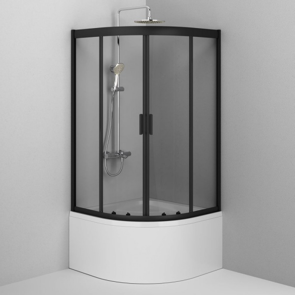 Душевое ограждение AM.PM Gem Deep 1/4 Round 90x90 W90UG-401A090BT