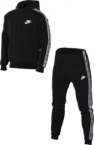 Спортивний костюм Nike M NK CLUB FLC GX HD TRK SUIT FB7296-010 р.2XL чорний
