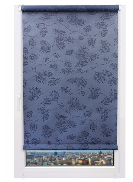 Ролета міні Delfa Престиж 62x170 см сиза 