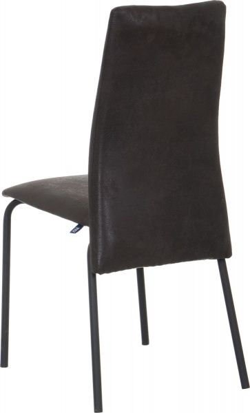 Стілець обідній Nowy Styl Muza Black (BOX-2) (CH) Gobi-97 чорний/сірий